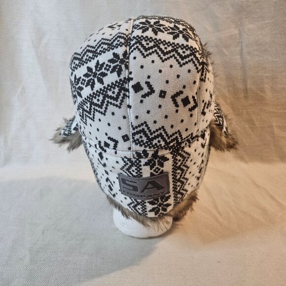 SA Company Nordic White Unisex Trapper Hat - OS - Picture 5 of 9
